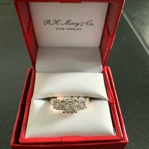 Diamond Three Stone Engagement Ring